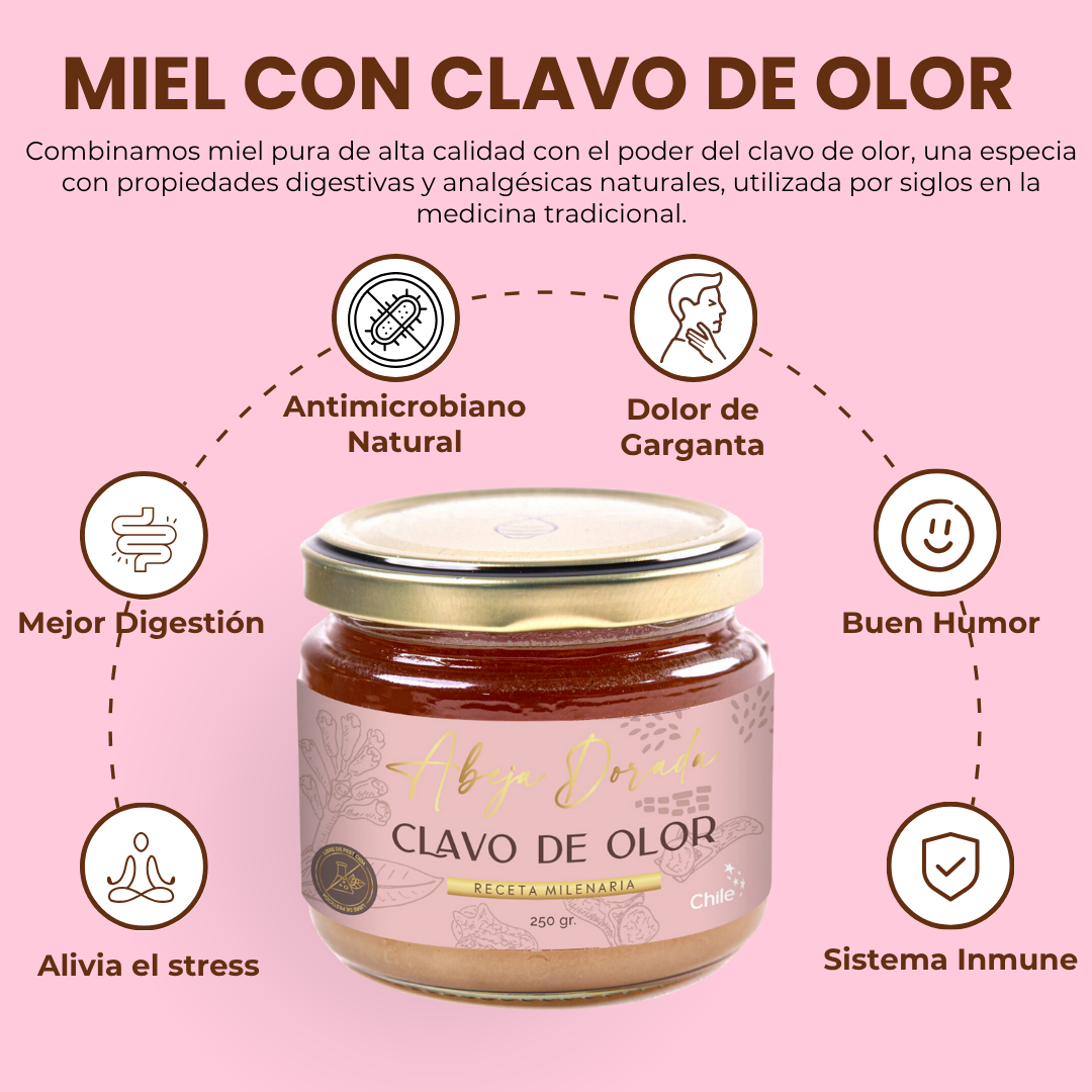 Miel con Clavo de Olor 💛 ANALGÉSICO Y SALUD INTESTINAL