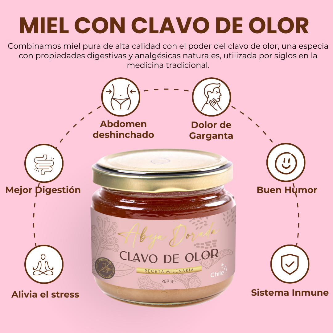 Miel con Clavo de Olor 💛 ANALGÉSICO Y SALUD INTESTINAL