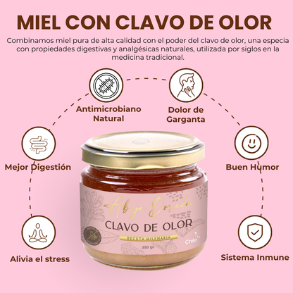 Miel con Clavo de Olor 💛 ANALGÉSICO Y SALUD INTESTINAL